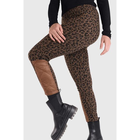 Alembika Chiu Ether Leggings - Brown Leopard - Size 1 (US 6 / 8) - Picture 1 of 12